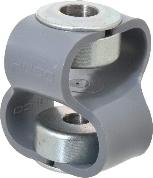 Huco - 1/2" Max Bore Diam, Flexible Flex P Double Loop Coupling - 54mm OD, Polyurethane - Eagle Tool & Supply