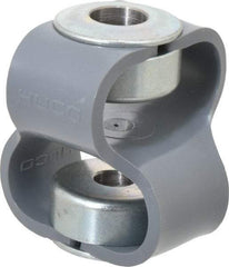 Huco - 1/2" Max Bore Diam, Flexible Flex P Double Loop Coupling - 54mm OD, Polyurethane - Eagle Tool & Supply