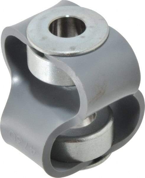 Huco - 5/8" Max Bore Diam, Flexible Flex P Double Loop Coupling - 54mm OD, Polyurethane - Eagle Tool & Supply