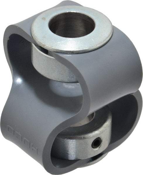 Huco - 5/8" Max Bore Diam, Flexible Flex P Double Loop Coupling - 54mm OD, Polyurethane - Eagle Tool & Supply