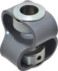 Huco - 5/8" Max Bore Diam, Flexible Flex P Double Loop Coupling - 54mm OD, Polyurethane - Eagle Tool & Supply
