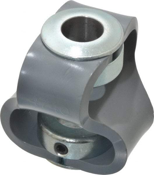 Huco - 5/8" Max Bore Diam, Flexible Flex P Double Loop Coupling - 56mm OD, Polyurethane - Eagle Tool & Supply