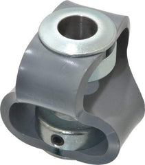 Huco - 5/8" Max Bore Diam, Flexible Flex P Double Loop Coupling - 56mm OD, Polyurethane - Eagle Tool & Supply