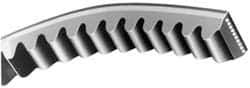 Continental ContiTech - Section AX, 114" Outside Length, V-Belt - Fiber Reinforced Vytracord, Torque-Flex, No. AX112 - Eagle Tool & Supply