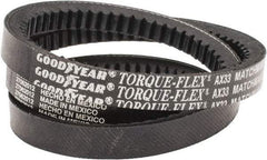 Continental ContiTech - Section AX, 35" Outside Length, V-Belt - Fiber Reinforced Vytracord, Torque-Flex, No. AX33 - Eagle Tool & Supply