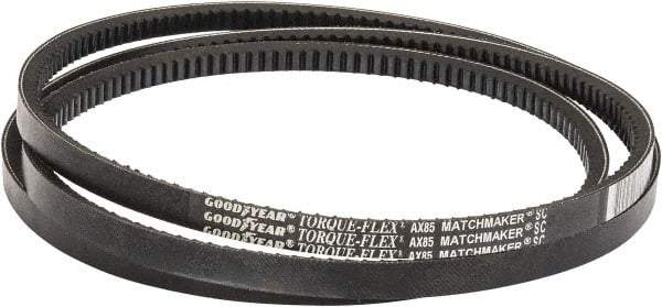 Continental ContiTech - Section AX, 87" Outside Length, V-Belt - Fiber Reinforced Vytracord, Torque-Flex, No. AX85 - Eagle Tool & Supply