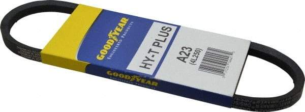 Continental ContiTech - Section A, 25" Outside Length, V-Belt - Wingprene Rubber-Impregnated Fabric, HY-T Matchmaker, No. A23 - Eagle Tool & Supply