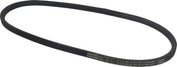 Continental ContiTech - Section A, 34" Outside Length, V-Belt - Wingprene Rubber-Impregnated Fabric, HY-T Matchmaker, No. A32 - Eagle Tool & Supply