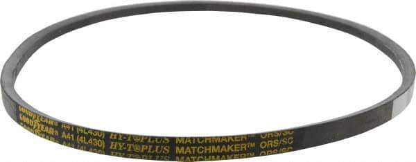 Continental ContiTech - Section A, 43" Outside Length, V-Belt - Wingprene Rubber-Impregnated Fabric, HY-T Matchmaker, No. A41 - Eagle Tool & Supply