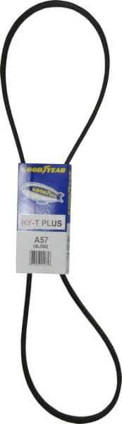Continental ContiTech - Section A, 59" Outside Length, V-Belt - Wingprene Rubber-Impregnated Fabric, HY-T Matchmaker, No. A57 - Eagle Tool & Supply