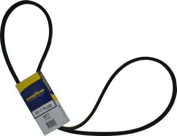 Continental ContiTech - Section B, 80" Outside Length, V-Belt - Wingprene Rubber-Impregnated Fabric, HY-T Matchmaker, No. B77 - Eagle Tool & Supply