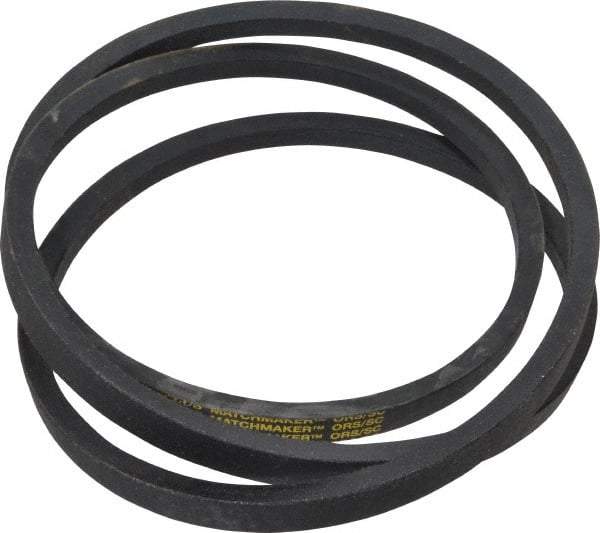 Continental ContiTech - Section B, 84" Outside Length, V-Belt - Wingprene Rubber-Impregnated Fabric, HY-T Matchmaker, No. B81 - Eagle Tool & Supply