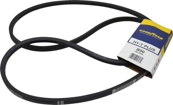 Continental ContiTech - Section B, 93" Outside Length, V-Belt - Wingprene Rubber-Impregnated Fabric, HY-T Matchmaker, No. B90 - Eagle Tool & Supply