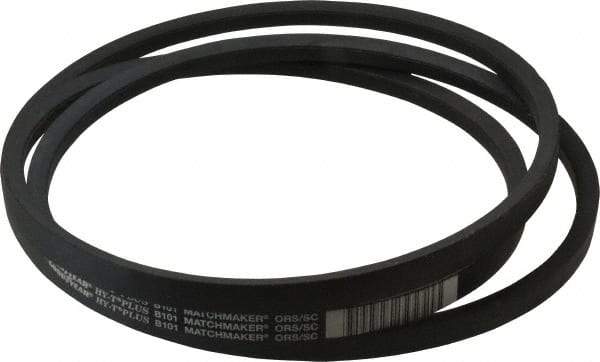 Continental ContiTech - Section B, 104" Outside Length, V-Belt - Wingprene Rubber-Impregnated Fabric, HY-T Matchmaker, No. B101 - Eagle Tool & Supply