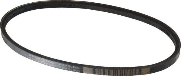 Continental ContiTech - Section 3L, 20" Outside Length, V-Belt - High Traction Rubber, Fractional HP, No. 3L200 - Eagle Tool & Supply