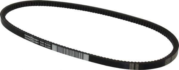 Continental ContiTech - Section 4L, 33" Outside Length, V-Belt - High Traction Rubber, Fractional HP, No. 4L330 - Eagle Tool & Supply