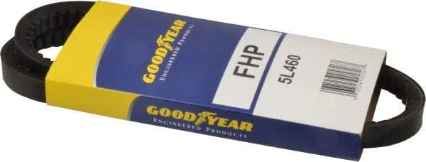 Continental ContiTech - Section 5L, 46" Outside Length, V-Belt - High Traction Rubber, Fractional HP, No. 5L460 - Eagle Tool & Supply