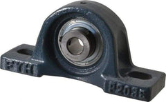 Value Collection - 4-7/8" OALBall Bearing Pillow Block - Cast Iron - Eagle Tool & Supply
