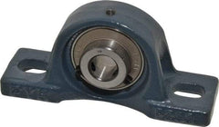 Value Collection - 4-7/8" OALBall Bearing Pillow Block - Cast Iron - Eagle Tool & Supply