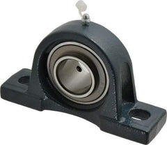 Value Collection - 6-3/4" OALBall Bearing Pillow Block - Cast Iron - Eagle Tool & Supply