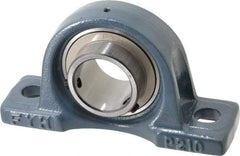 Value Collection - 8" OALBall Bearing Pillow Block - Cast Iron - Eagle Tool & Supply