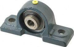 Value Collection - 4-7/8" OALBall Bearing Pillow Block - Cast Iron - Eagle Tool & Supply