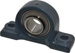 Value Collection - 6-3/4" OALBall Bearing Pillow Block - Cast Iron - Eagle Tool & Supply
