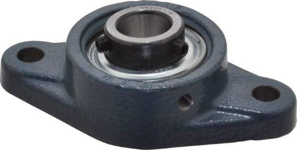 Value Collection - 4-13/32" OALBall Bearing Pillow Block - Cast Iron - Eagle Tool & Supply