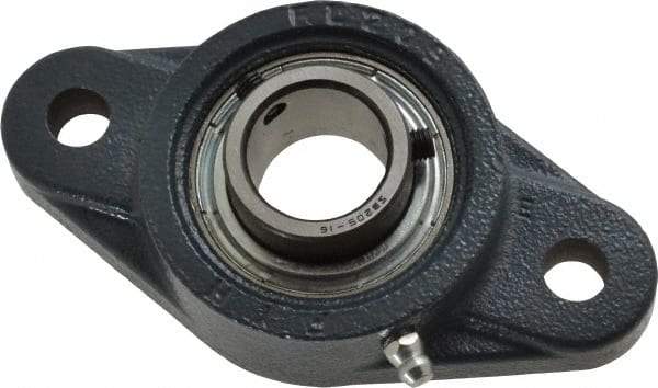 Value Collection - 4-7/8" OALBall Bearing Pillow Block - Cast Iron - Eagle Tool & Supply