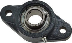 Value Collection - 4-7/8" OALBall Bearing Pillow Block - Cast Iron - Eagle Tool & Supply