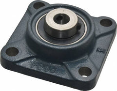 Value Collection - 3-3/8" OALBall Bearing Pillow Block - Cast Iron - Eagle Tool & Supply