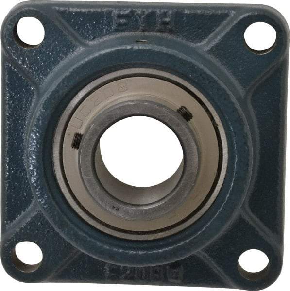 Value Collection - 5-1/8" OALBall Bearing Pillow Block - Cast Iron - Eagle Tool & Supply