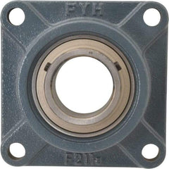 Value Collection - 6-3/8" OALBall Bearing Pillow Block - Cast Iron - Eagle Tool & Supply