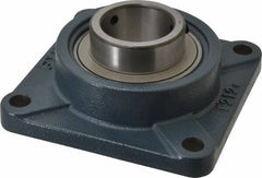Value Collection - 6-7/8" OALBall Bearing Pillow Block - Cast Iron - Eagle Tool & Supply