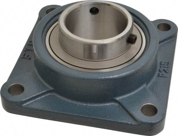 Value Collection - 7-3/4" OALBall Bearing Pillow Block - Cast Iron - Eagle Tool & Supply