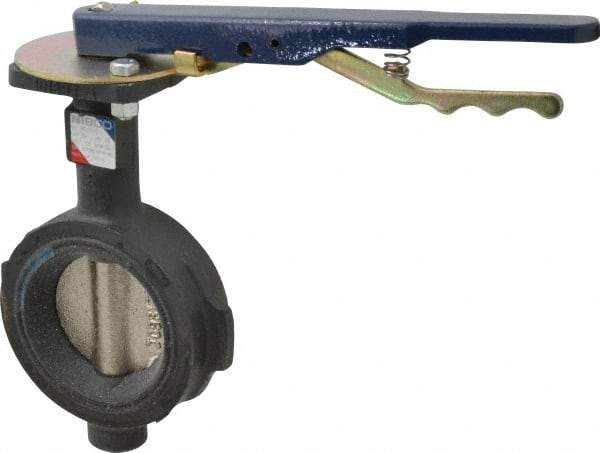 NIBCO - 3" Pipe, Wafer Butterfly Valve - Lever Handle, Ductile Iron Body, EPDM Seat, 250 WOG, Ductile Iron Disc, Stainless Steel Stem - Eagle Tool & Supply