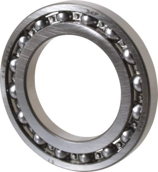 SKF - 50mm Bore Diam, 80mm OD, Open Deep Groove Radial Ball Bearing - 10mm Wide, 1 Row, Round Bore, 2,560 Lb Static Capacity, 3,660 Lb Dynamic Capacity - Eagle Tool & Supply