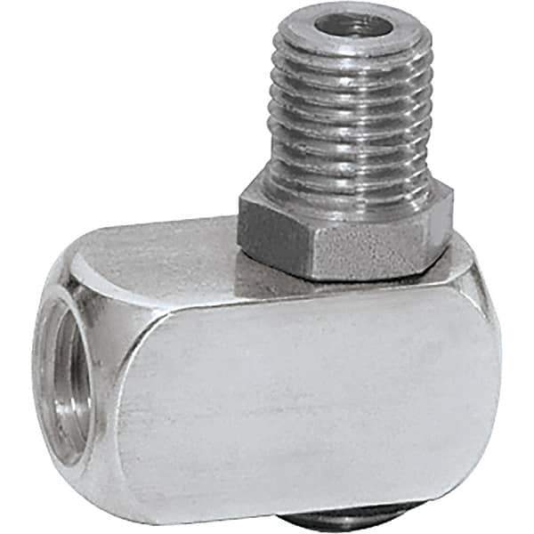 Dynabrade - 1/2 Male NPT Pneumatic Hose Single Pivot Fitting - Aluminum - Eagle Tool & Supply