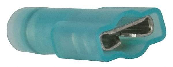 3M - 16 to 14 AWG, Nylon, Fully Insulated, Female Wire Disconnect - 1/4 Inch Wide Tab, Blue, RoHS 2011/65/EU Compliant - Eagle Tool & Supply