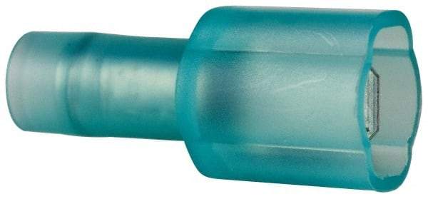 3M - 16 to 14 AWG, Nylon, Fully Insulated, Male Wire Disconnect - 3/16 Inch Wide Tab, Blue, RoHS 2011/65/EU Compliant - Eagle Tool & Supply