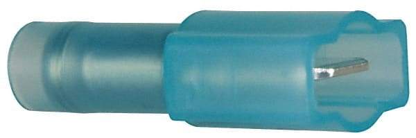 3M - 16 to 14 AWG, Nylon, Fully Insulated, Male Wire Disconnect - 1/4 Inch Wide Tab, Blue, RoHS 2011/65/EU Compliant - Eagle Tool & Supply