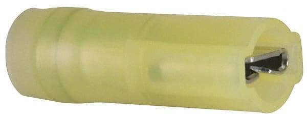 3M - 12 to 10 AWG, Nylon, Fully Insulated, Female Wire Disconnect - 1/4 Inch Wide Tab, Yellow - Eagle Tool & Supply