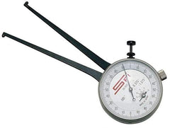 SPI - 40 to 65mm Inside Dial Caliper Gage - 0.025mm Graduation, 0.038mm Accuracy, 3-1/4" Leg Length, Ball Contact Points - Eagle Tool & Supply