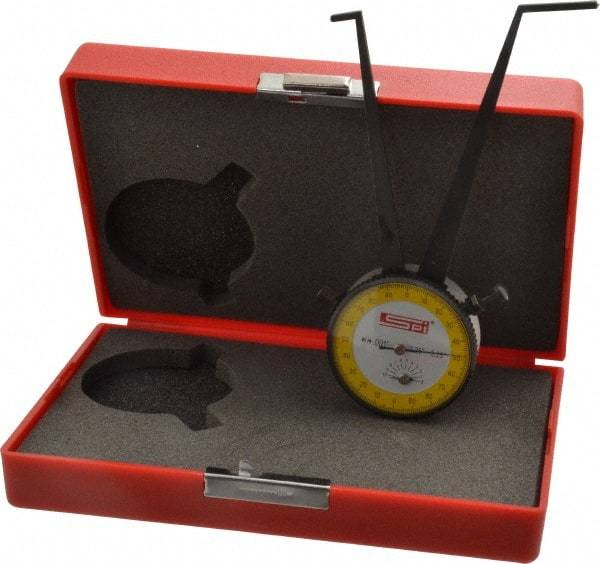SPI - 2-1/4 to 3-1/4" Inside Dial Caliper Gage - 0.001" Graduation, 0.038mm Accuracy, 3-1/4" Leg Length, Ball Contact Points - Eagle Tool & Supply