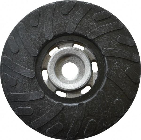 Made in USA - 4-1/2" Diam Disc Backing Ribbed Backing Pad - Soft Density, 13,000 RPM - Eagle Tool & Supply
