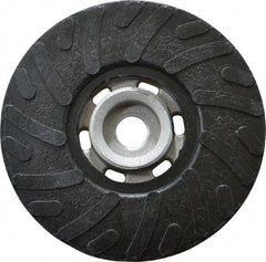 Made in USA - 4-1/2" Diam Disc Backing Ribbed Backing Pad - Soft Density, 13,000 RPM - Eagle Tool & Supply