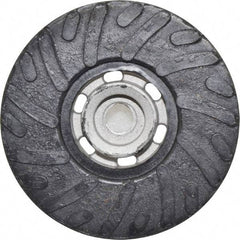 Made in USA - 4-1/2" Diam Disc Backing Ribbed Backing Pad - Firm Density, 13,000 RPM - Eagle Tool & Supply