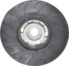 Made in USA - 4-1/2" Diam Disc Backing Ribbed Backing Pad - Medium Density, 13,000 RPM - Eagle Tool & Supply