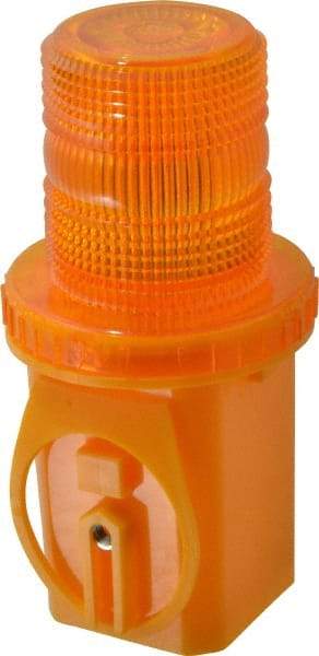 PRO-SAFE - 3-1/4" Wide x 8" High Traffic Cone Light with Mounting Bracket - 1 Lb, Yellow - Eagle Tool & Supply