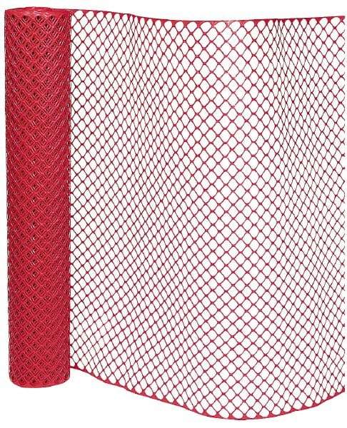 PRO-SAFE - 50' Long x 4' High, Orange Reusable Safety Fence - 1-15/32" x 1-15/32" Mesh - Eagle Tool & Supply